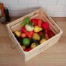 Деревянный ящик для овощей и фруктов с ручками (40х33х23 см)