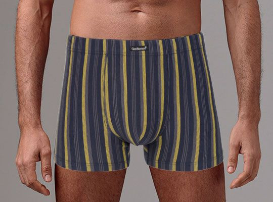Мужские трусы-боксеры в контрастную полоску 