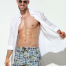 Мужские пляжные шорты с принтом в виде мозаики