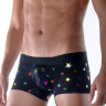 Черные мужские трусы-боксеры с разноцветными звездами
