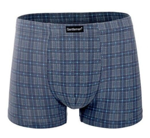 Мужские трусы-боксеры из клетчатого хлопкового полотна 