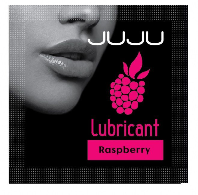 Саше съедобного лубриканта JUJU Raspberry с ароматом малины - 3 мл. 