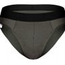 Темно-серые бамбуковые трусы-брифы