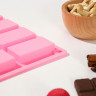 Форма для шоколада Доляна «Слитки», силикон, 29,5×17,5 см, 20 ячеек (5×2,8 см), цвет МИКС