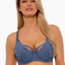 Бюстгальтер Keto цвета деним с чашками на тонком поролоне