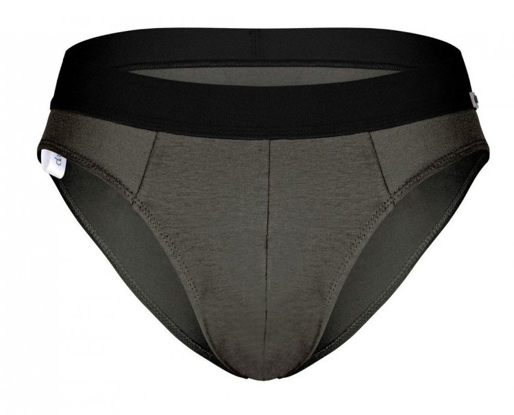 Темно-серые бамбуковые трусы-брифы 