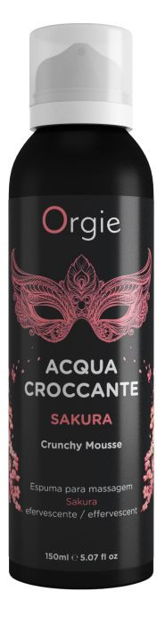 Хрустящая пенка для массажа Orgie Acqua Croccante Sakura с ароматом сакуры - 150 мл. 