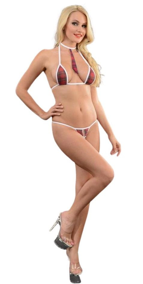 Женский клетчатый костюм ученицы 