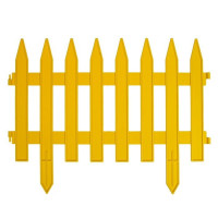 Желтое декоративное ограждение GOTIKA (42х35 см) - 5 секций