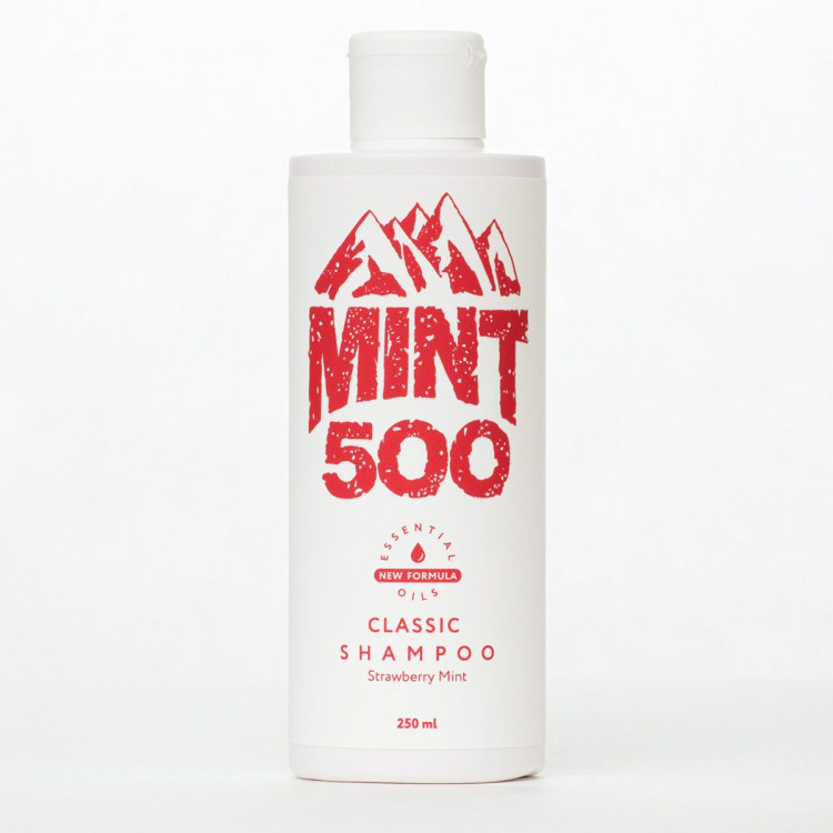 Восстанавливающий шампунь Mint500 Classic Shampoo Strawberry Mint - 250 мл. 