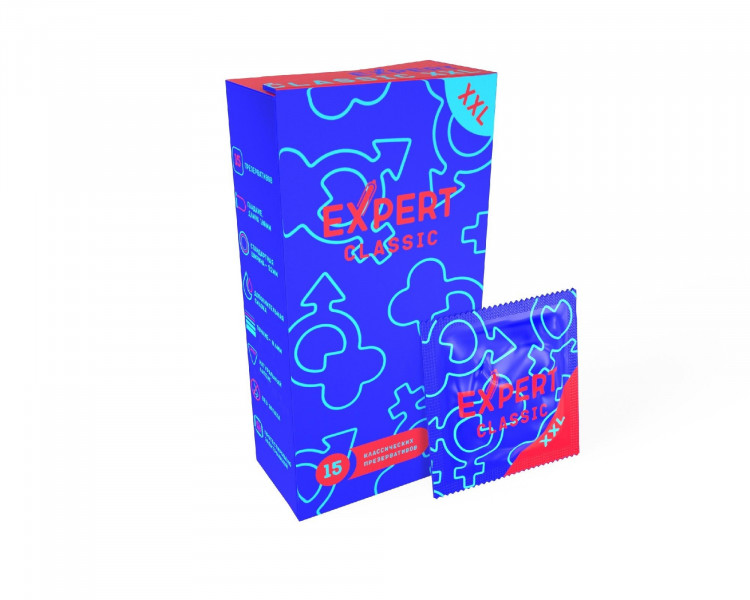 Презервативы увеличенного размера Expert Classic XXL - 15 шт. 