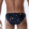 Сексуальные мужские трусы-слипы с разноцветными звездами Сексуальные мужские трусы-слипы с разноцветными звездами