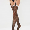 Чулки с поясом и контрастным кантом Чулки с поясом и контрастным кантом