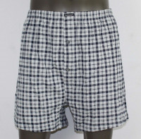 Хлопковые трусы-боксеры в клеточку