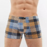 Мужские трусы-боксеры из ткани в цветную клетку