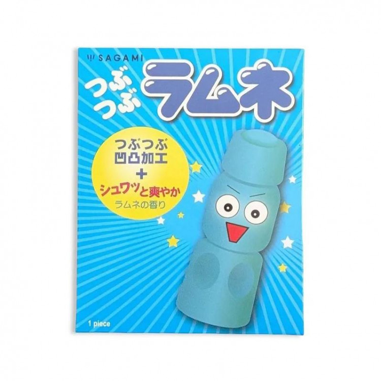 Презерватив Sagami Studded Lemonade с ароматом лимонада - 1 шт. 