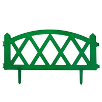 Зеленое декоративное ограждение MODERN (58х35 см) - 4 секции