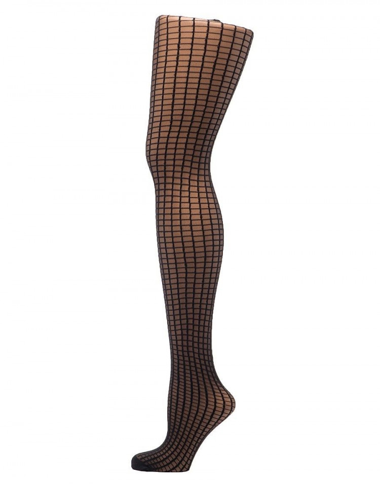 Корректирующие колготки с рисунком-клеткой 