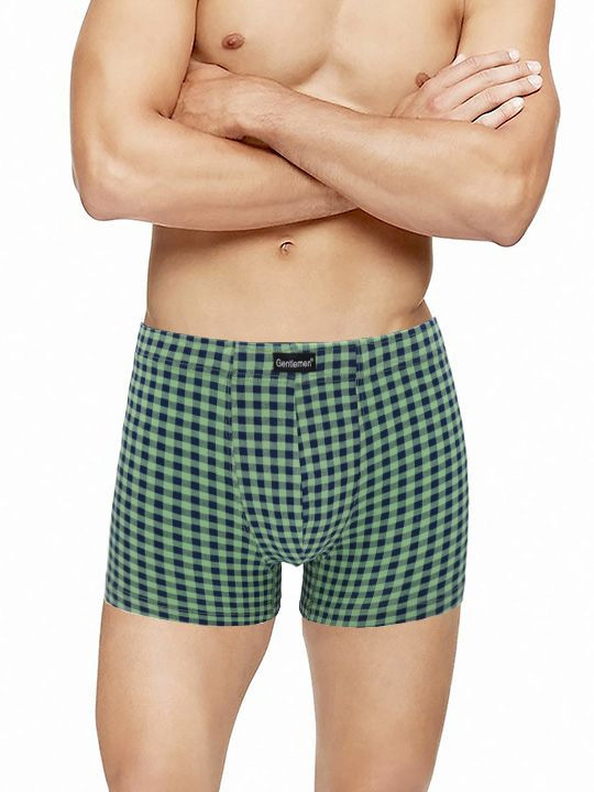 Трусы-шорты в мелкую клетку 