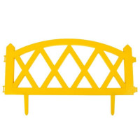 Желтое декоративное ограждение MODERN (58х35 см) - 4 секции