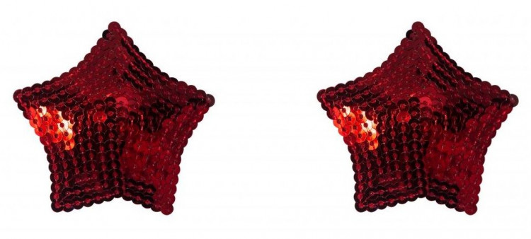 Красные пэстисы-звездочки Tempest 