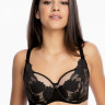 Бюстгальтер с мягкой чашкой из кружева с растительным рисунком