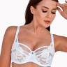 Бюстгальтер с мягкой чашкой из кружева с растительным рисунком