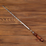 Шампур с узором и деревянной ручкой - 72 см.