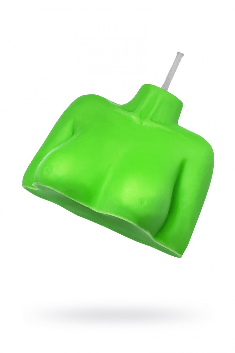 Зеленая сувенирная свеча «Женский силуэт» 