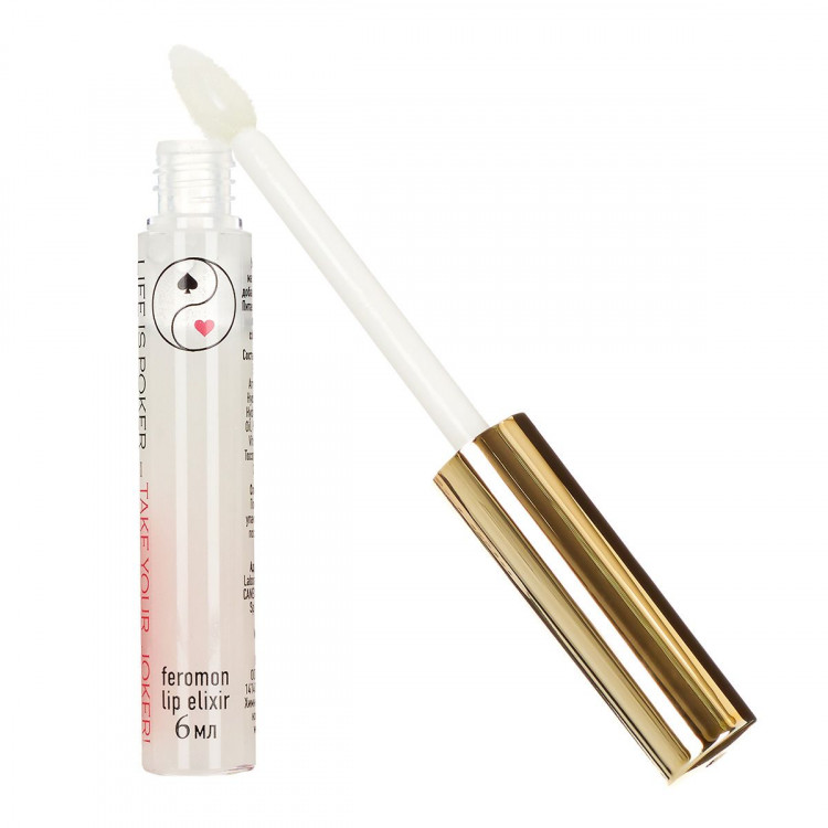 Прозрачный эликсир для губ с феромонами Joker - 6 мл. 