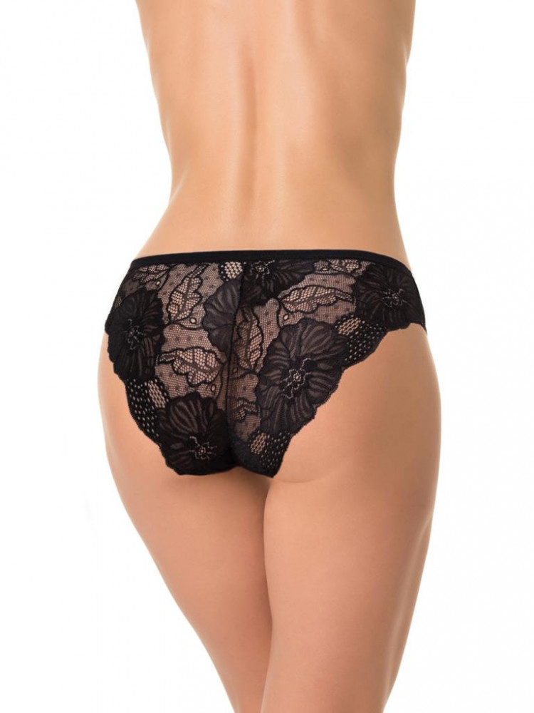 Трусики-бразилиана с задней частью из кружева 