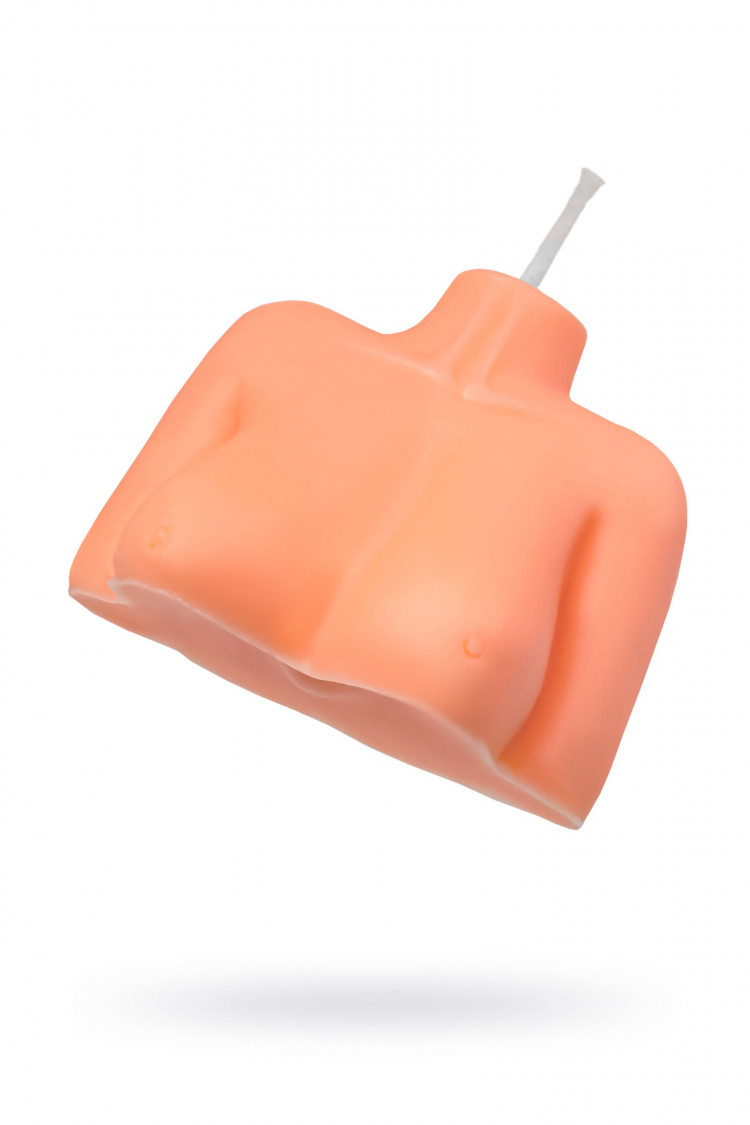 Оранжевая сувенирная свеча «Женский силуэт» 