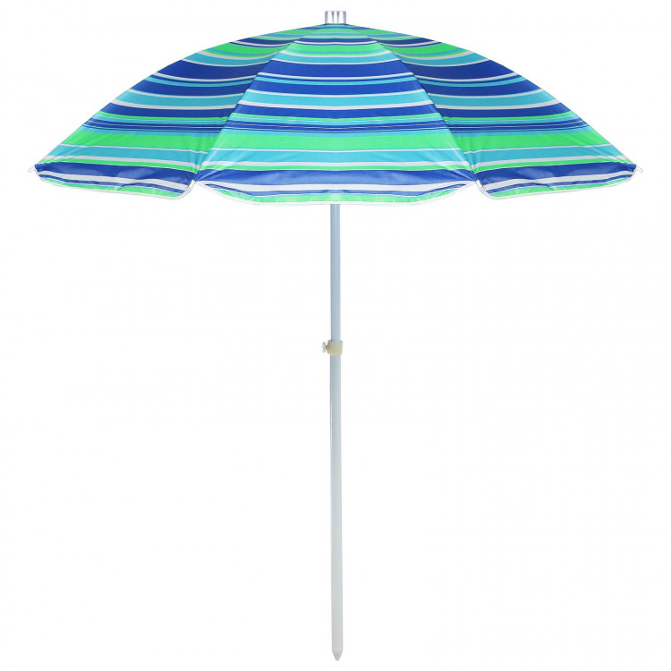 Пляжный зонт Maclay «Модерн» с серебристым покрытием 