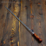 Шампур с узором и деревянной ручкой - 82 см.