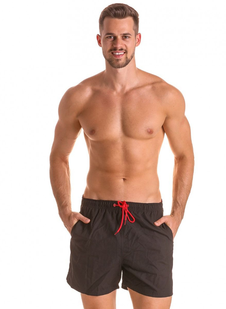 Мужские плавки-шорты с поясом на резинке 