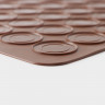 Коврик силиконовый для макаронс Доляна «Ронд», 37,5×28 см, цвет коричневый