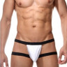 Бело-черные мужские трусы-джоки Бело-черные мужские трусы-джоки