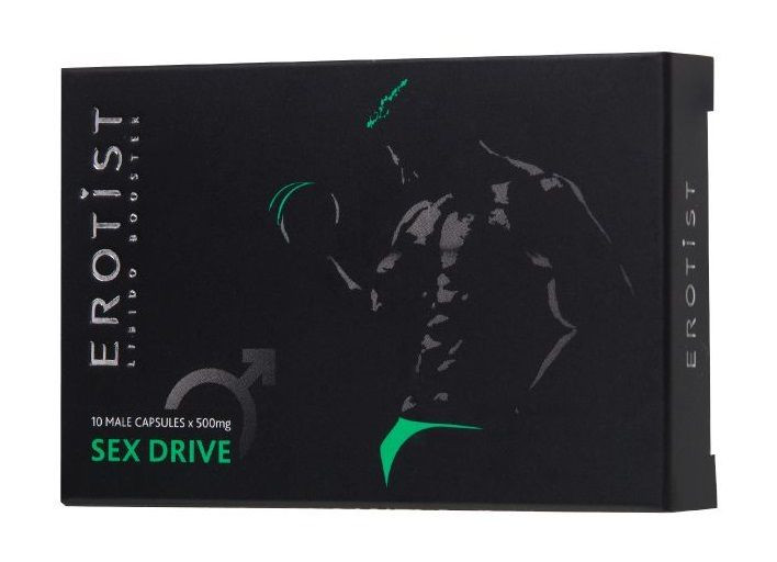 Капсулы для мужчин для повышения либидо Erotist SEX DRIVE - 10 капсул (500 мг.) 