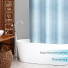 Голубая штора для ванны «Полоска» (180х180 см)
