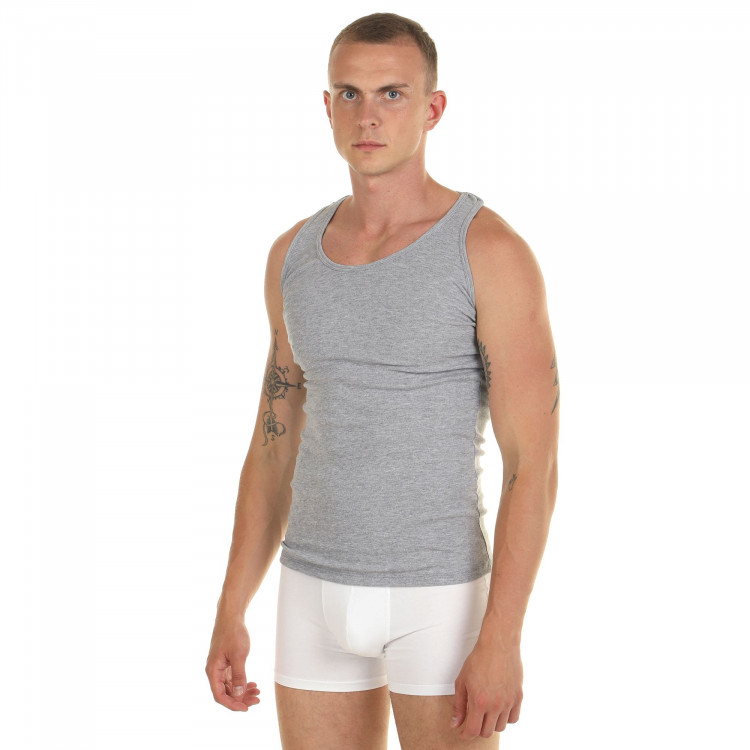 Мужская хлопковая майка-борцовка 