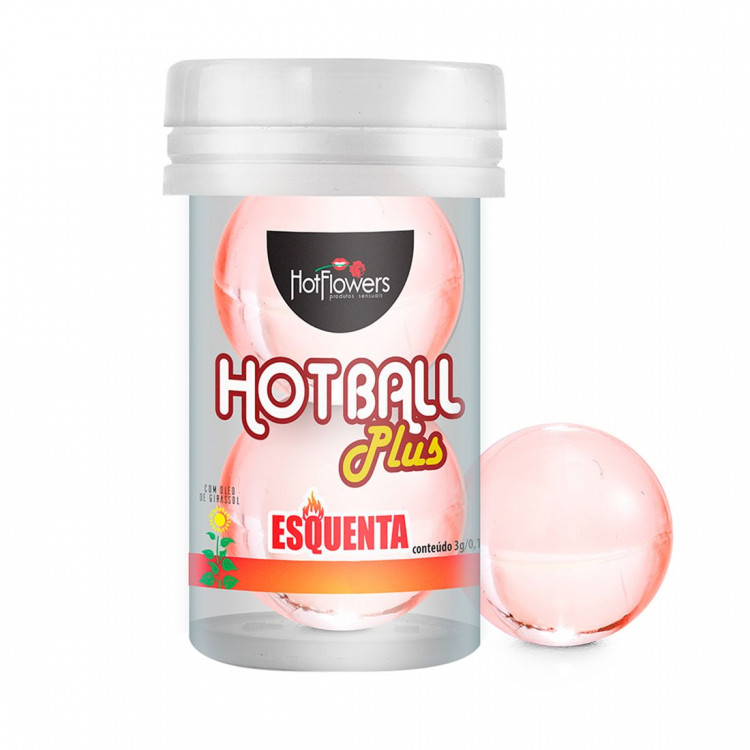 Лубрикант на масляной основе Hot Ball Plus с разогревающим эффектом (2 шарика по 3 гр.) 