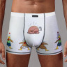 Мужские трусы-боксеры с принтом в виде ощипанных курочек Мужские трусы-боксеры с принтом в виде ощипанных курочек