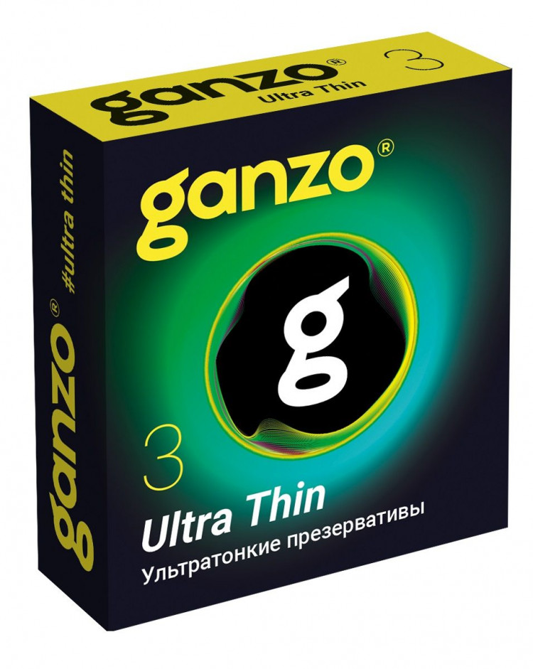 Ультратонкие презервативы Ganzo Ultra thin - 3 шт. 
