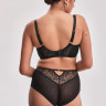 Черные трусики с высокой линией талии Beverly