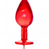 Красный леденец в форме анальной пробки со вкусом виски - 29 гр.