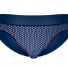 Темно-синие трусы-слипы в двойной горох