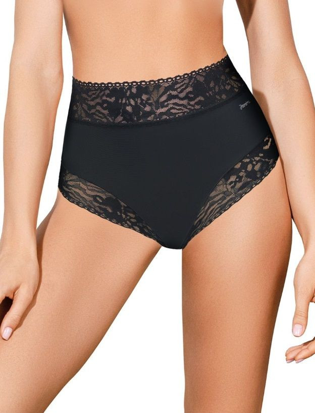 Высокие трусики-слипы с кружевной отделкой Soft lace 