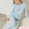 Хлопковый пижамный комплект с овечками
