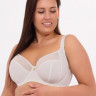 Бюстгальтер с мягкой чашкой plus size из микрофибры и двойной сетки