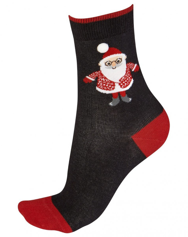 Новогодние хлопковые носки с Сантой Клаусом Christmas Socks 
